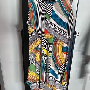 Colorful Geometric Sleeveless Dress